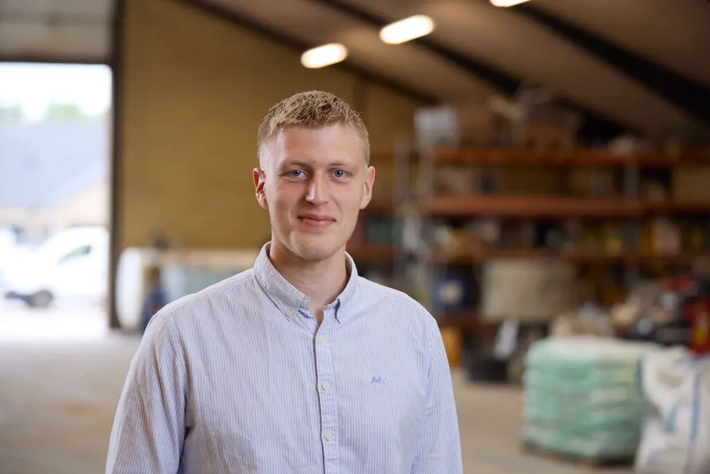 Portræt af Stefan Bjørn Kristensen, bygningskonstruktør hos Preben Poulsen Murer & Entreprenørfirma